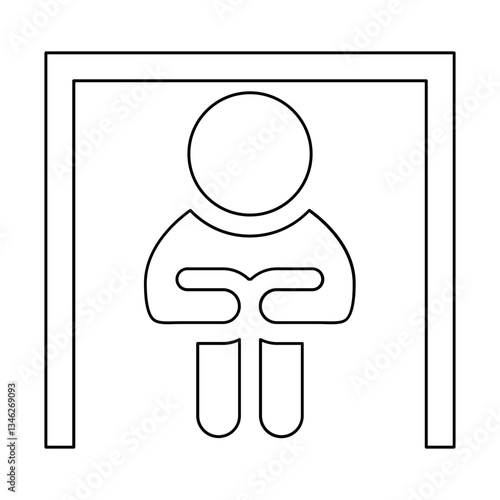 Depress icon in line style