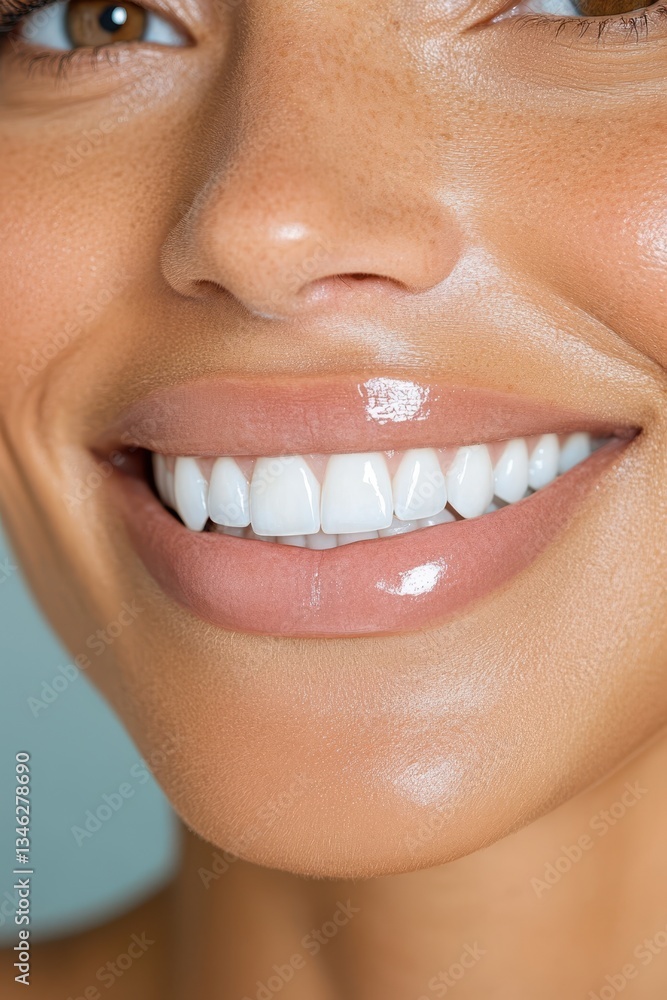 Fototapeta premium Close-up beautiful smile banner