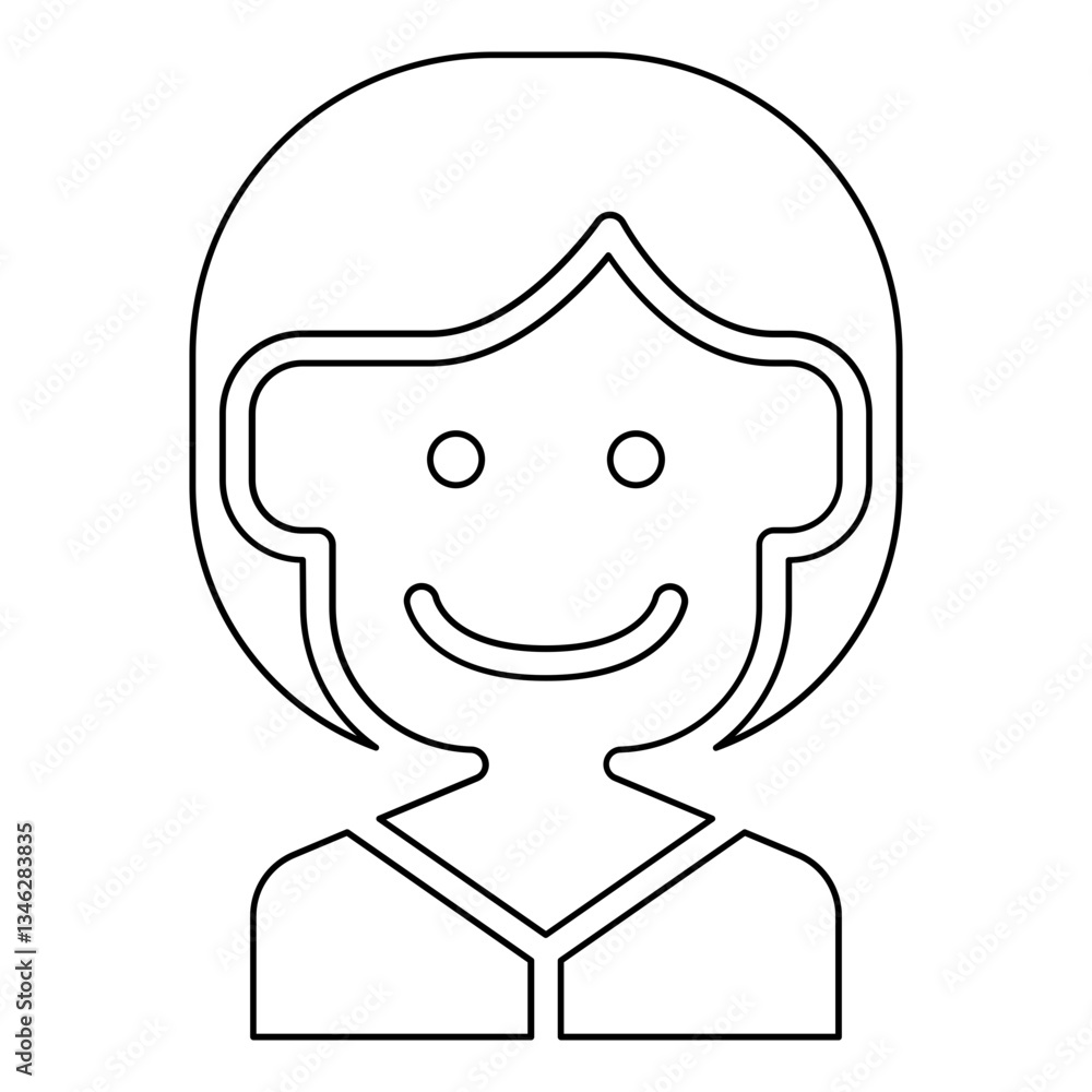 Obraz premium Mother icon in line style