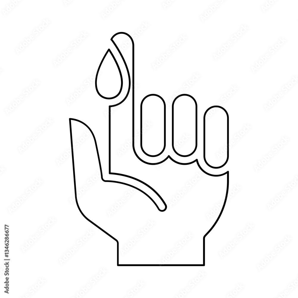Wound icon in line style Wound icon in line style