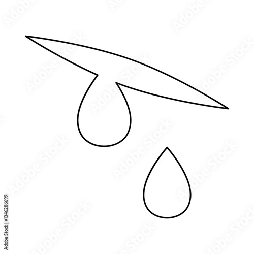 Wound icon in line style