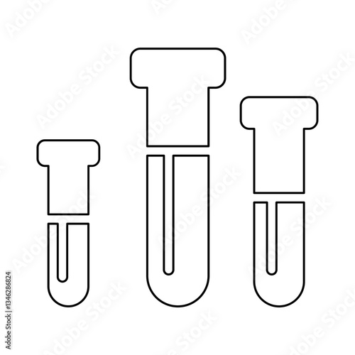 Blood draw icon in line style