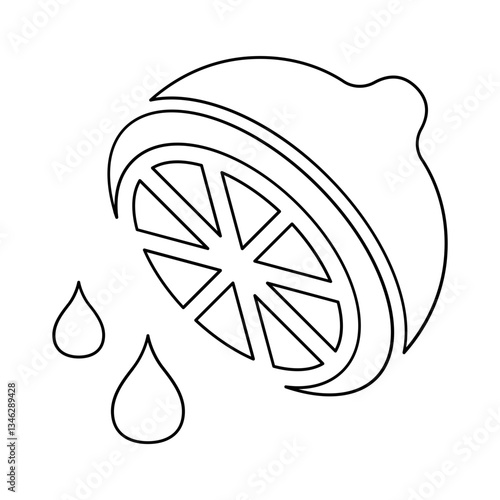 Lemonade icon in line style