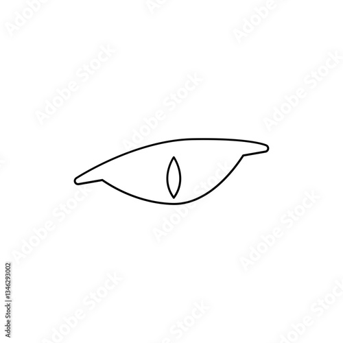 Snake eye icon in line style