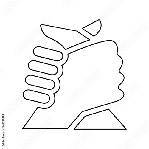 Support icon in line style