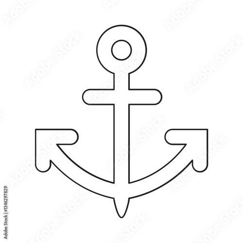 Anchor icon in line style
