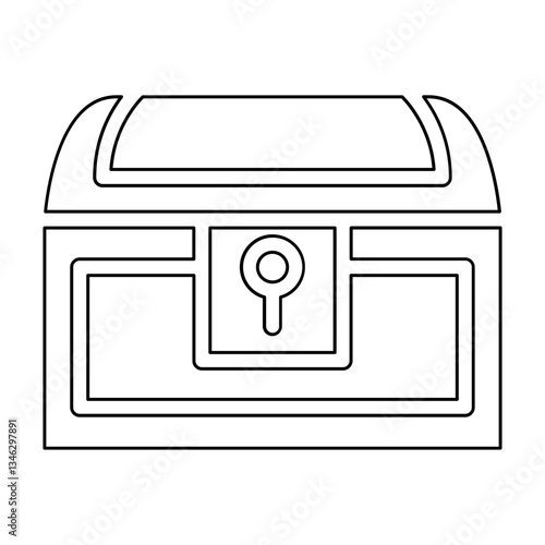 Treasure icon in line style