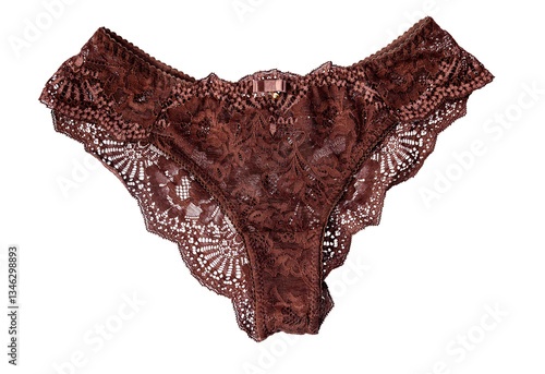 Картината върху платно Beautiful women's brown panties without a background