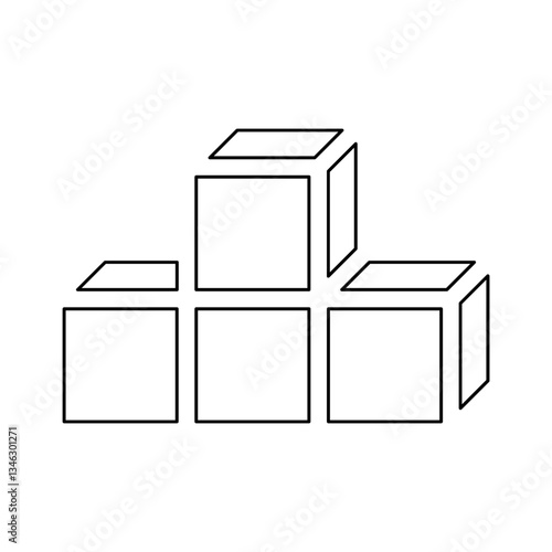 Structure icon in line style