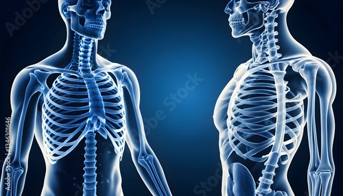 upper part of human body x-ray, high quality chest x-ray and part of spine and full AP of shoulder joint 

