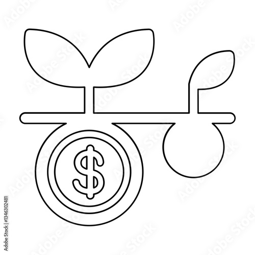 Perk icon in line style