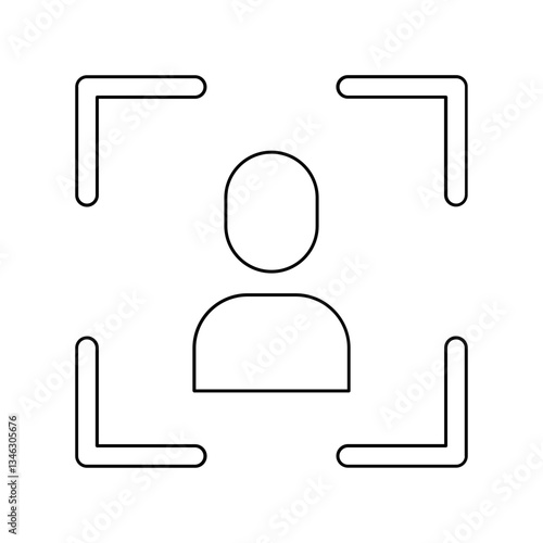 Hacker icon in line style