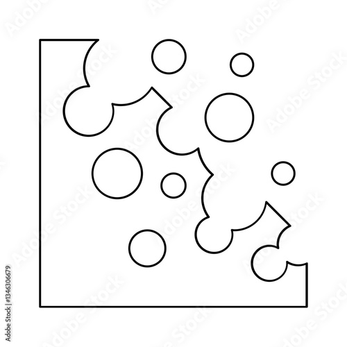 Corrade icon in line style