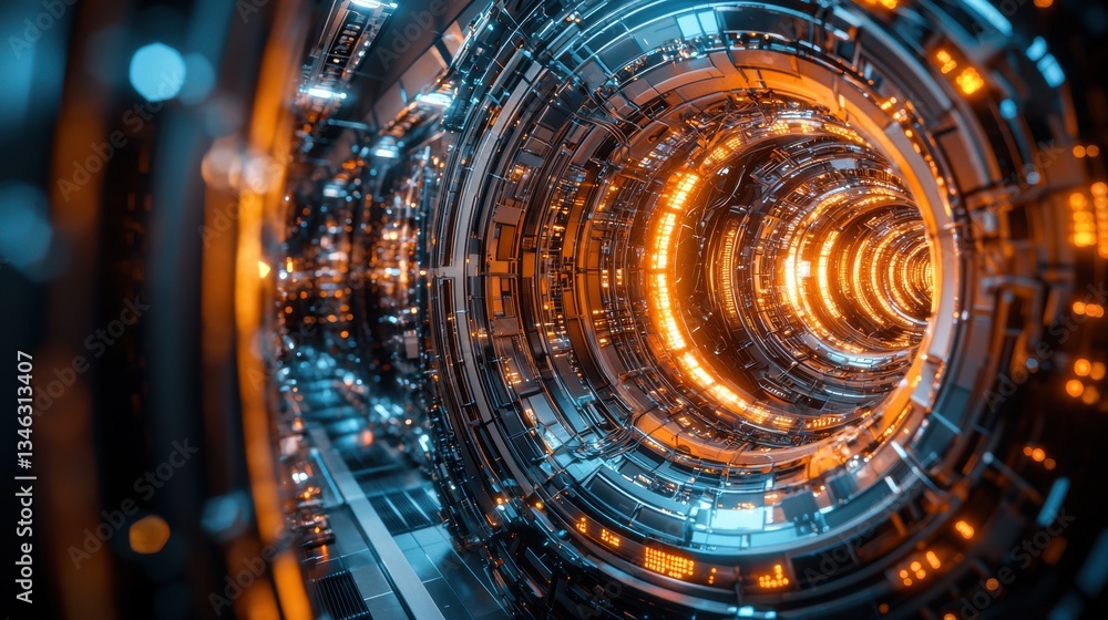 Fototapeta premium Infographic analysis of quantum computing supremacy in a digital future