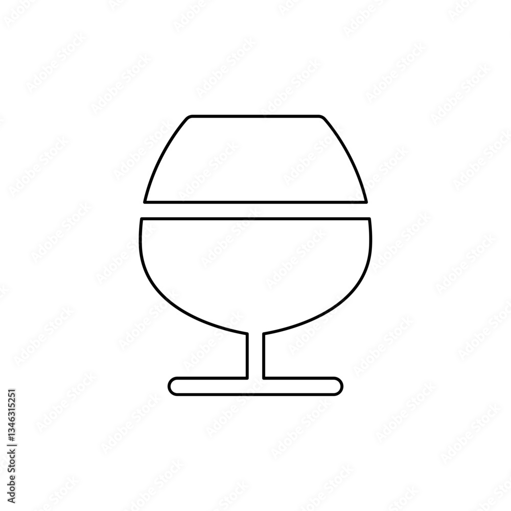 Whisky icon in line style Whisky icon in line style