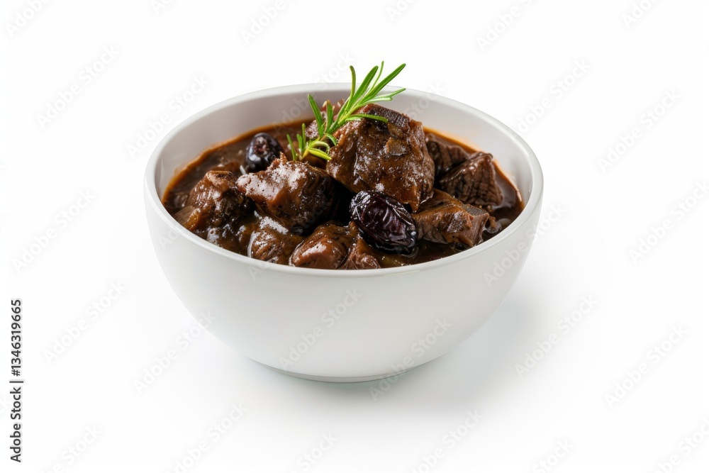 Traditional Croatian Pašticada Dish Traditional Croatian Pašticada Dish