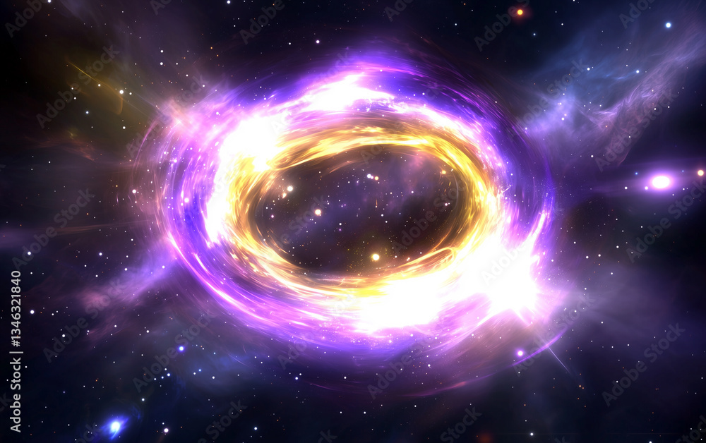 Abstract Galaxy Formation of Cosmic Nebula, Space Dust, and Stellar Explosion Abstract Galaxy Formation of Cosmic Nebula, Space Dust, and Stellar Explosion
