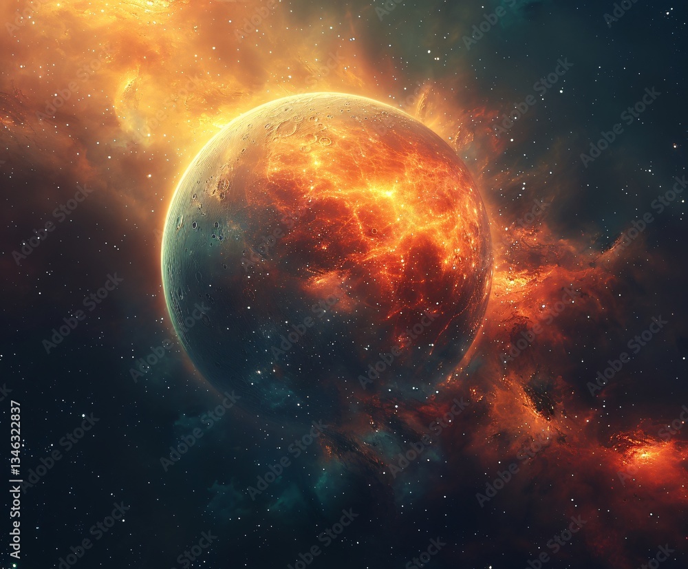 Obraz premium Among the Stars: The Lunar Dance