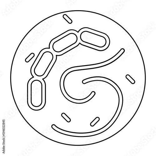 Unhygienic icon in line style