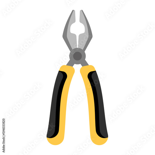 A vector illustration of a pair of pliers, perfect for DIY, construction, or repair themes.