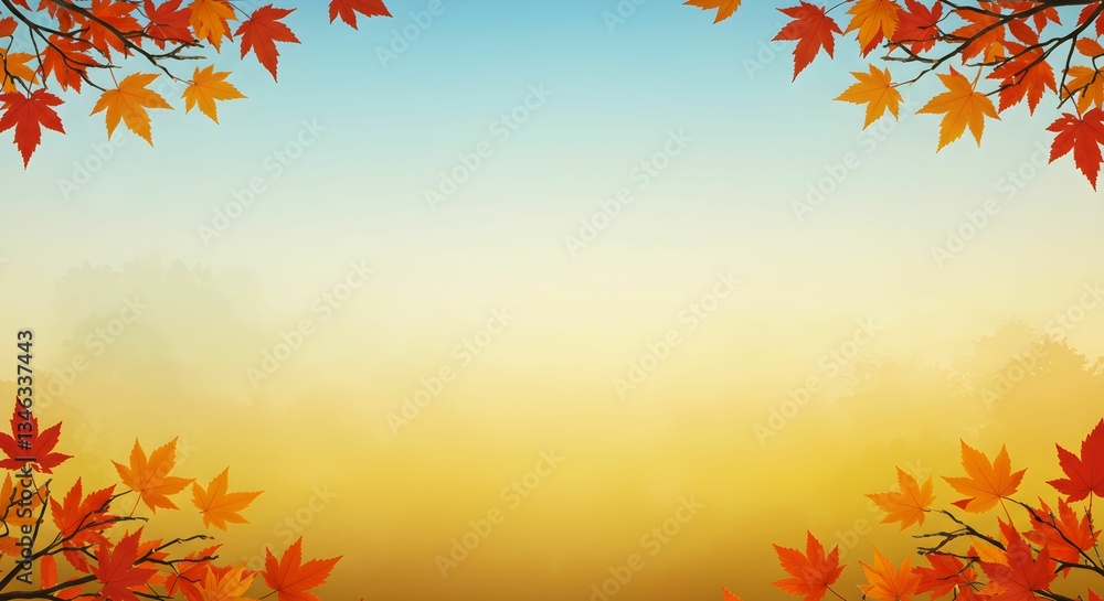 Fototapeta premium autumn leaves background