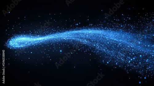 Wallpaper Mural Abstract Blue Data Connections Background with Empty Space Torontodigital.ca