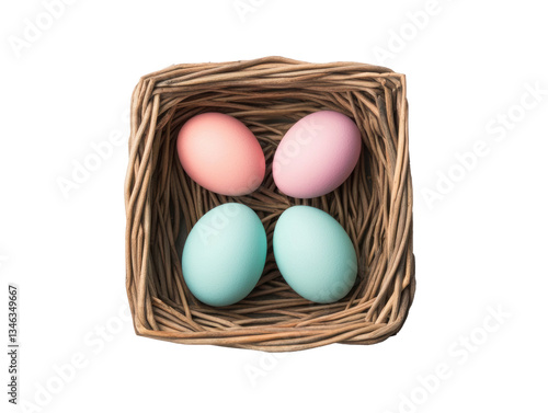 Wallpaper Mural Colorful Easter eggs in a decorative nest for spring celebration Torontodigital.ca