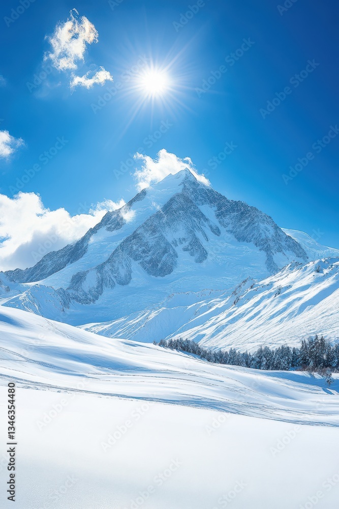 Fototapeta premium Mountain banner