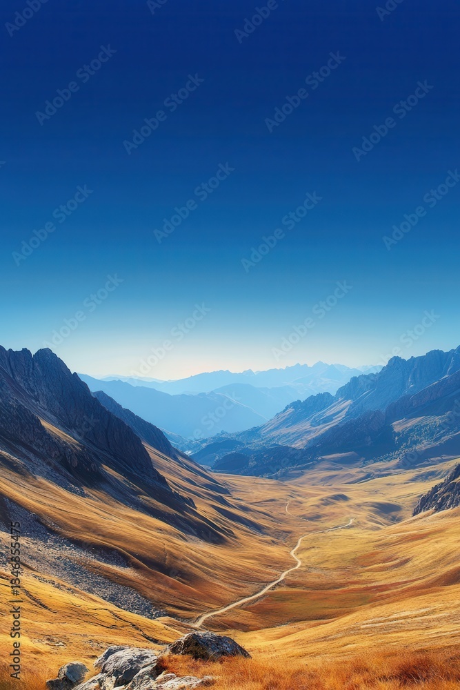 Naklejka premium Mountain banner