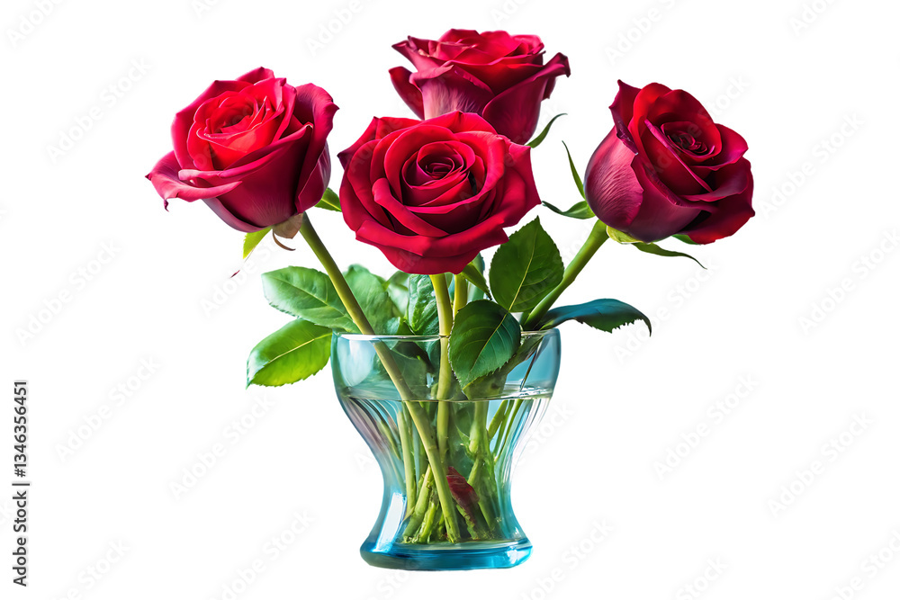 red roses Blooming A Vibrant Spring Bouquet in a ornate vase isolated on transparent background red roses Blooming A Vibrant Spring Bouquet in a ornate vase isolated on transparent background