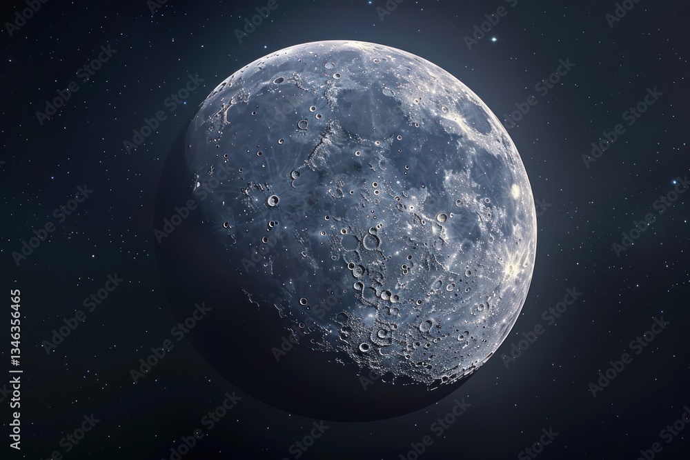 Obraz premium New moon astronomy outdoors universe.