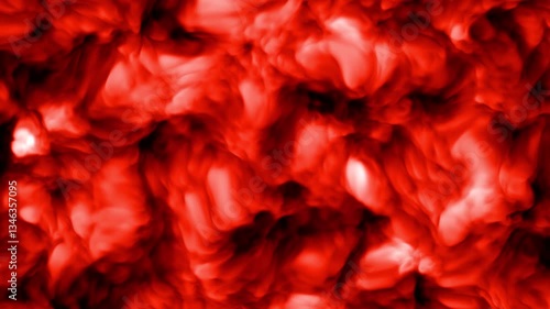 Abstract multicolored smoke on dark background. Smoke animation. Abstract clouds background. Clouds animation. Fractal background. Colorful abstract smoke explosion. 4k animation.