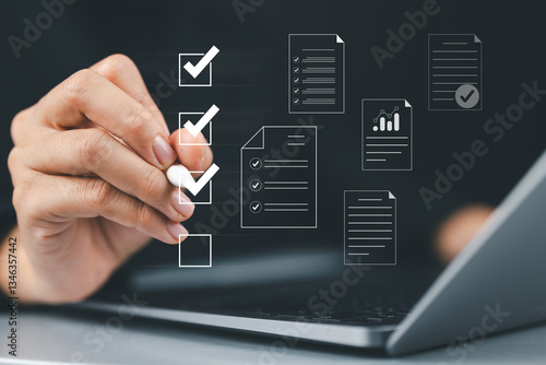 Konstfotografi Online assessment and survey concept