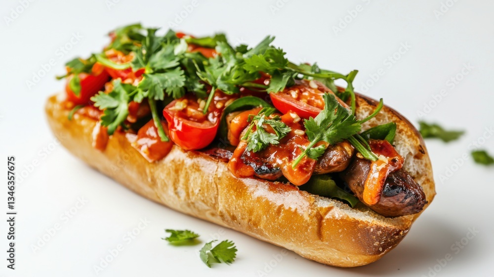 HOT DOG isolated on white background, full depth of field HOT DOG isolated on white background, full depth of field