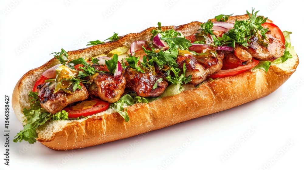 HOT DOG isolated on white background, full depth of field HOT DOG isolated on white background, full depth of field