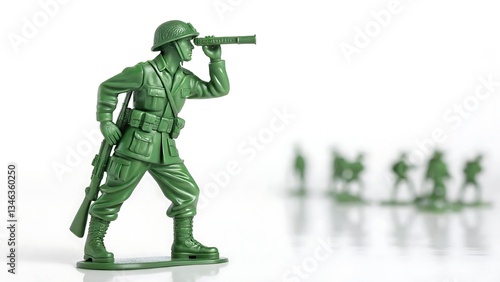 Toy soldiers in formation