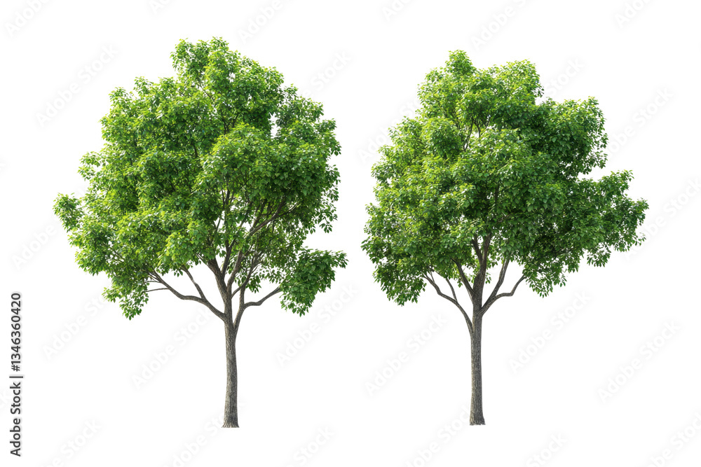 Green Trees isolated on transparent or white background, png Green Trees isolated on transparent or white background, png
