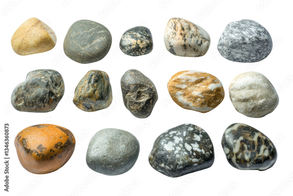 Group Set Stones isolated on transparent or white background, png Group Set Stones isolated on transparent or white background, png