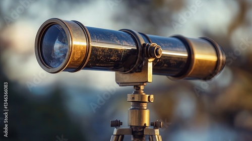 Wallpaper Mural Telescope on an isolated background  Torontodigital.ca