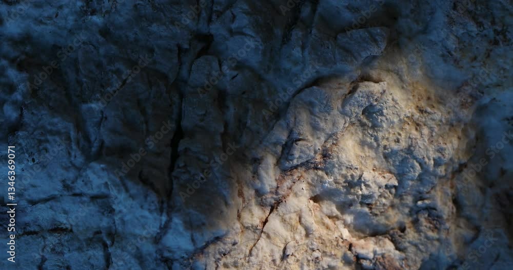 Rock Surface with Blue Shadows and Warm Sunlight Rock Surface with Blue Shadows and Warm Sunlight