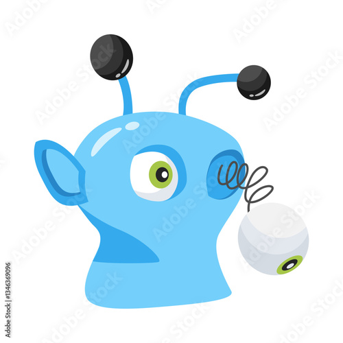 Catch a sight of this creatively designed alien prank 3d icon