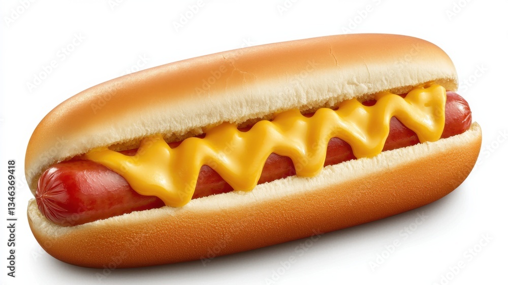 HOT DOG isolated on background, full depth of field HOT DOG isolated on background, full depth of field