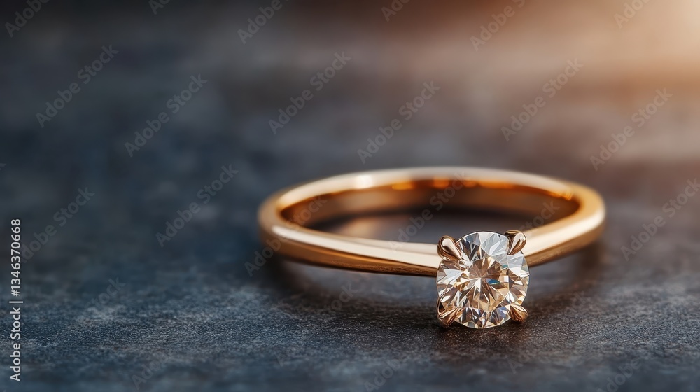 An exquisite diamond engagement ring set against a sleek surface, highlighting the ring's brilliance and the timeless elegance of its design in soft lighting. An exquisite diamond engagement ring set against a sleek surface, highlighting the ring's brilliance and the timeless elegance of its design in soft lighting.