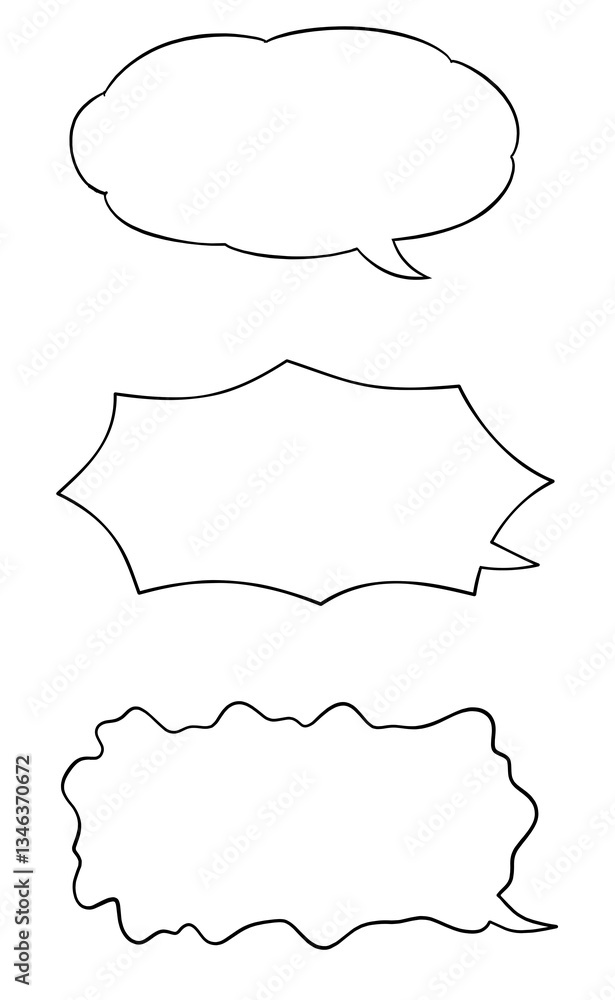 Fototapeta premium speech bubble set