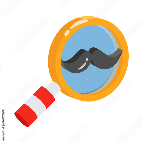 Have a look at this 3d style icon of fake moustache prank