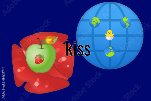apple and worm