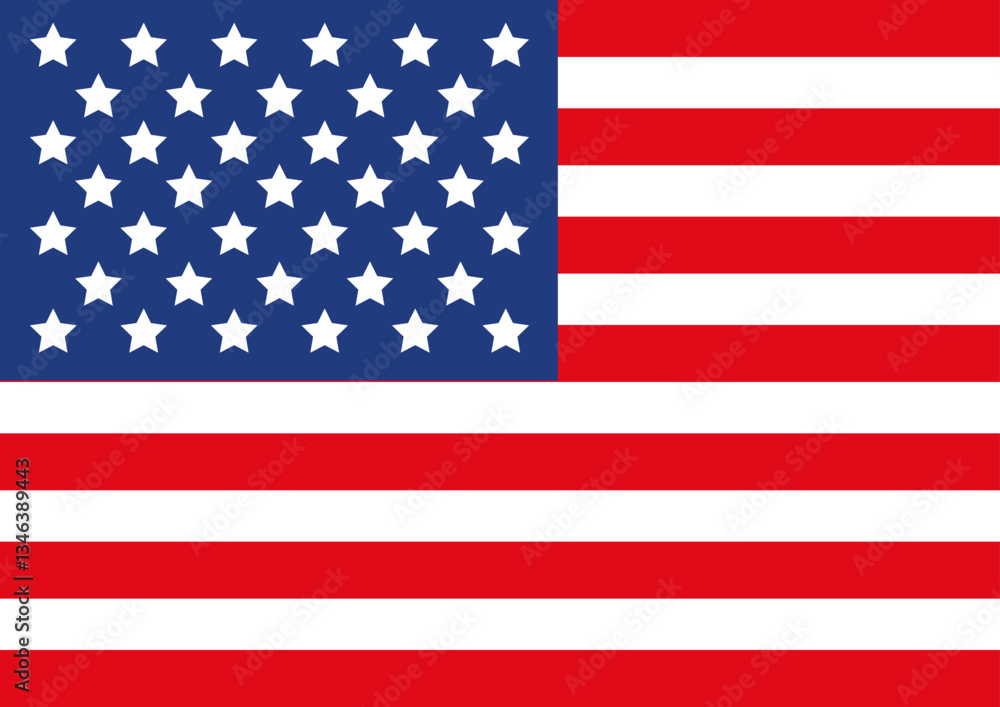 Naklejka premium United States of America patriotic day. American national flag. USA flag.