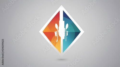 A professional minimalist logo with a mirrored reflection effect, vector-based Free Download A professional minimalist logo with a mirrored reflection effect, vector-based - GFXLoad
