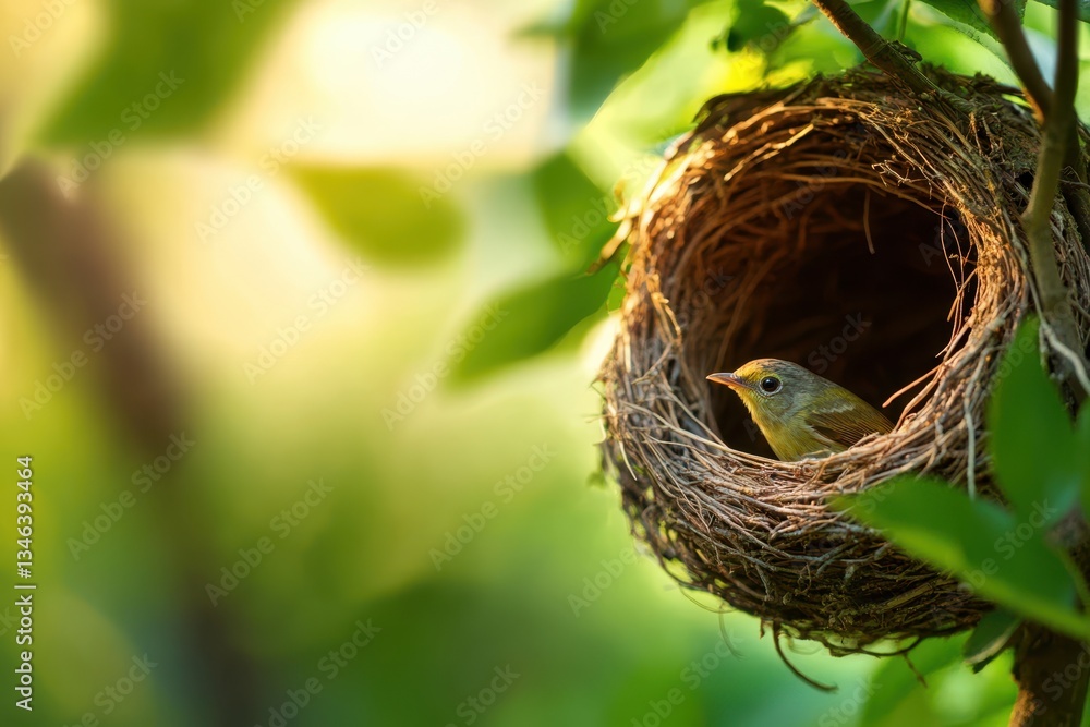Bird nest banner Bird nest banner