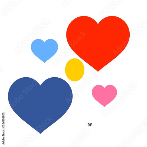 set of hearts